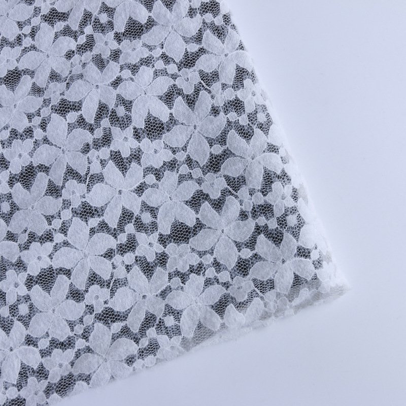 Lace Fabric Feather Jacquard Nylon Warp Knit for Women's Wear Wholesal 10